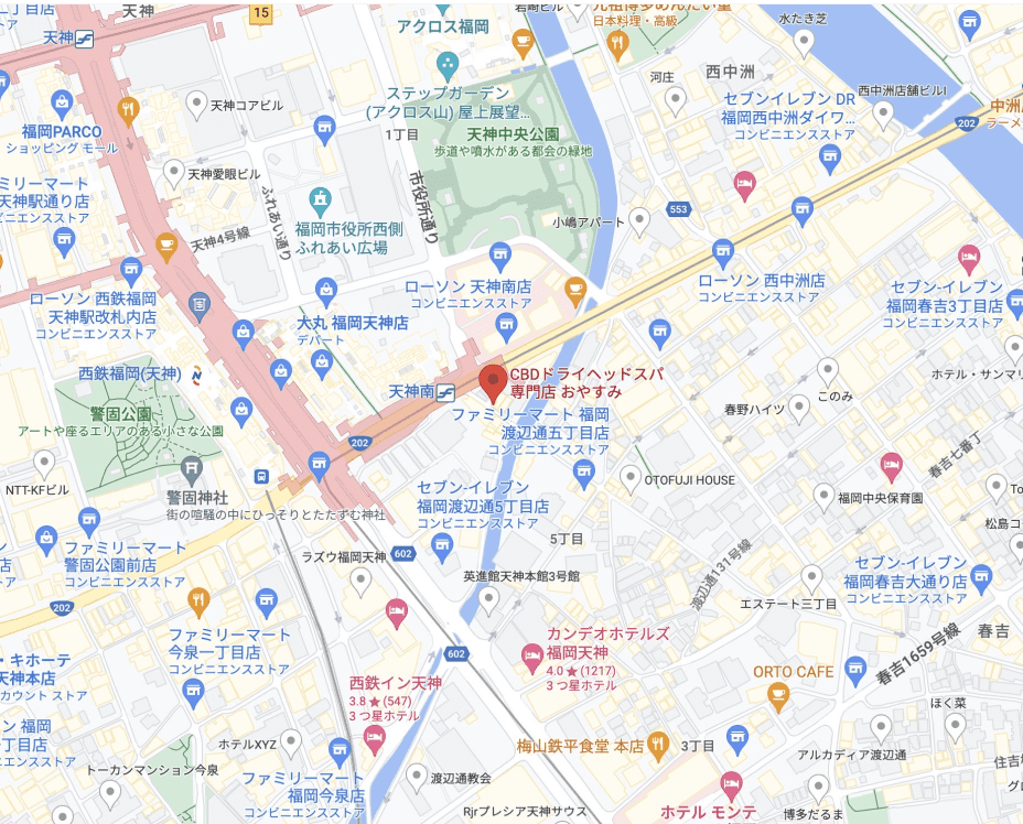 デトックス専門店【おやすみ】マップ